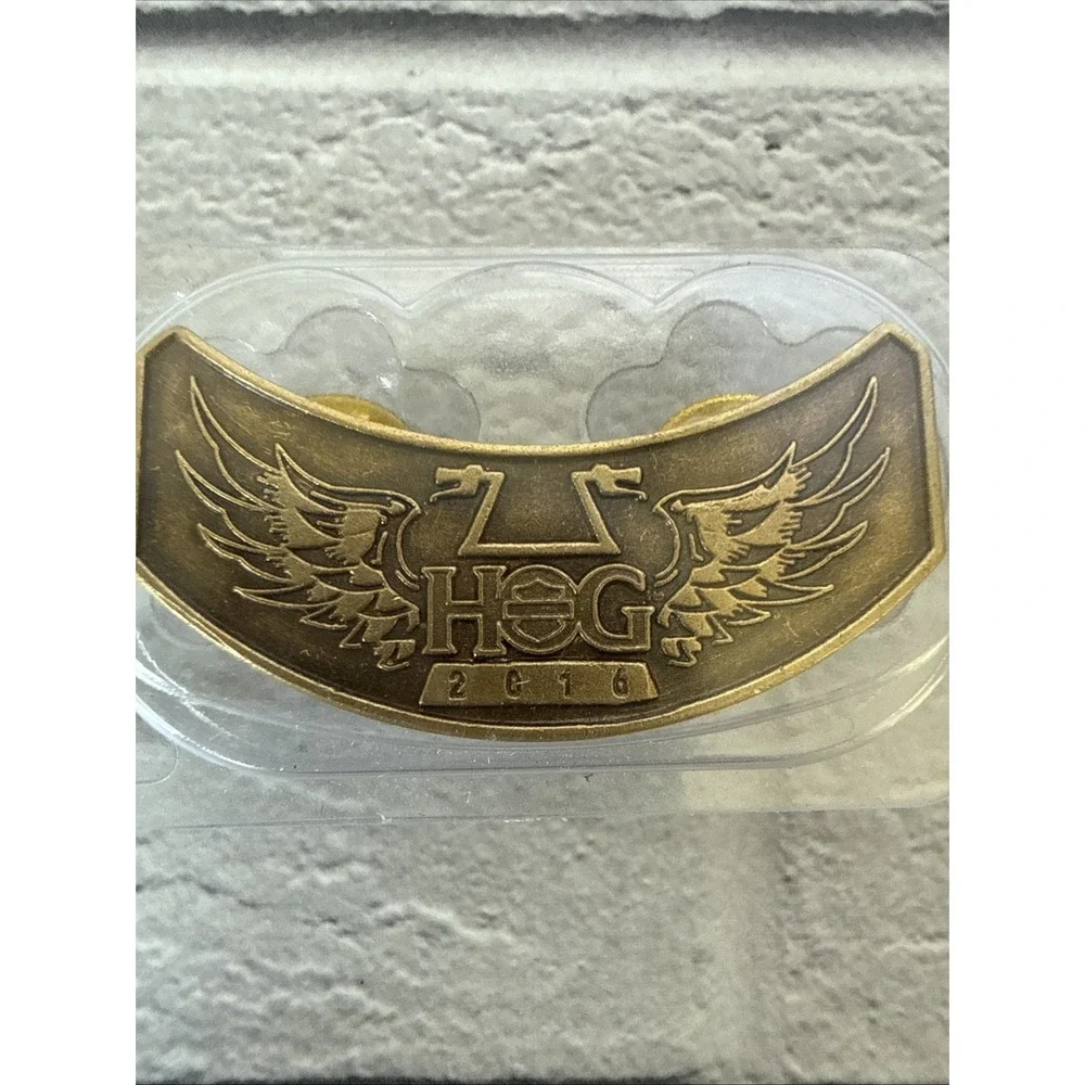 Set Of 3 2014, 15' 16' HOG Harley Davidson Owners Group Pins Rocker for Jacket